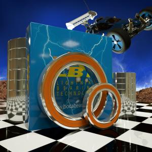 Ceramic Orange Seal Abec 7 On Road | 3RACING, SAKURA ZERO TOURING CAR - 1/10 ELECTRIC